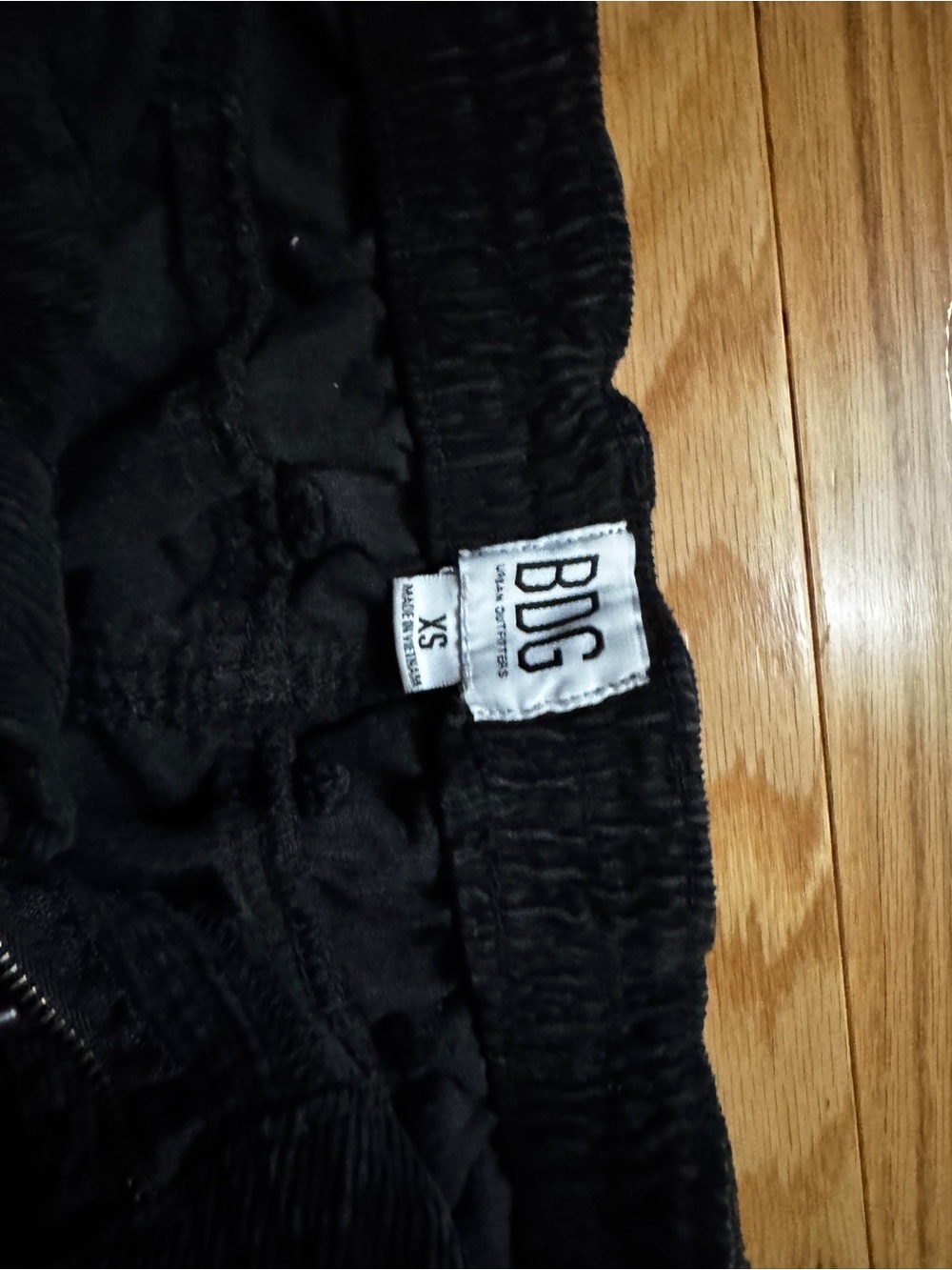 BDG Black Mini Skirt with Elastic Waist
